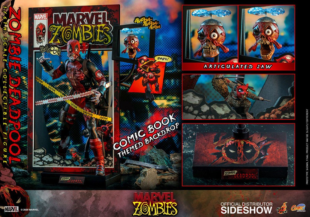 Marvel Zombies Comic Masterpiece Action Figur 1/6 Zombie Deadpool 31 cm Hot Toys