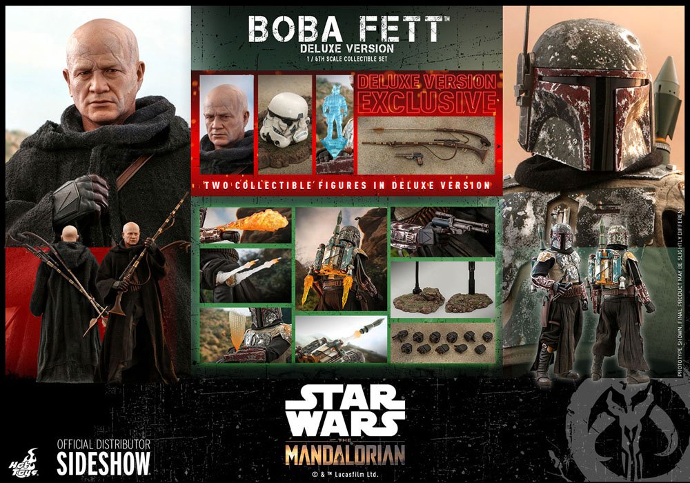 Star Wars The Mandalorian Actionfigur 2-pack 1/6 Boba Fett Deluxe 30 cm