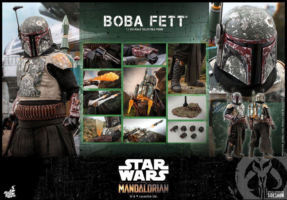 Star Wars The Mandalorian Actionfigur i skala 1/6 Boba Fett 30 cm