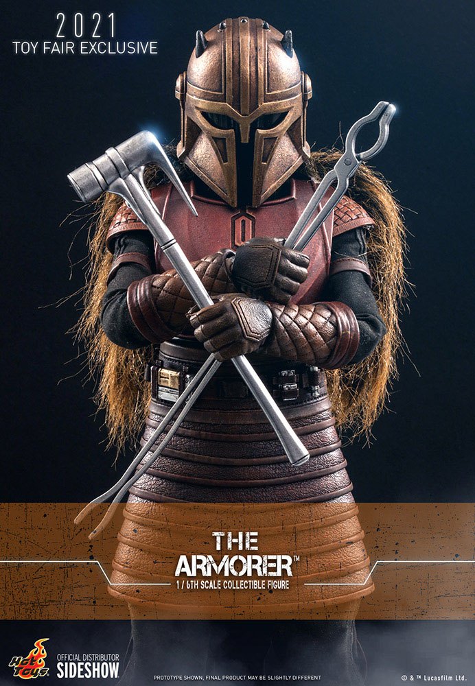 Star Wars The Mandalorian Action Figur 1/6 The Armorer 2021 Toy Fair Exclusive 29 cm