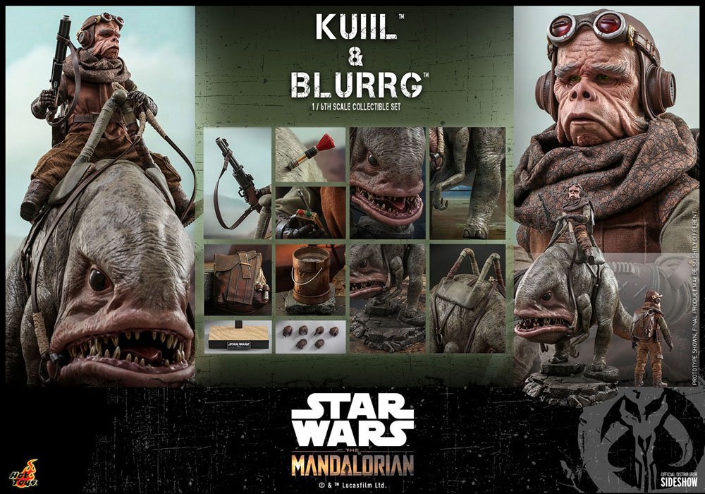 Star Wars The Mandalorian Actionfigur 2-Pack 1/6 Kuiil & Blurrg 37 cm