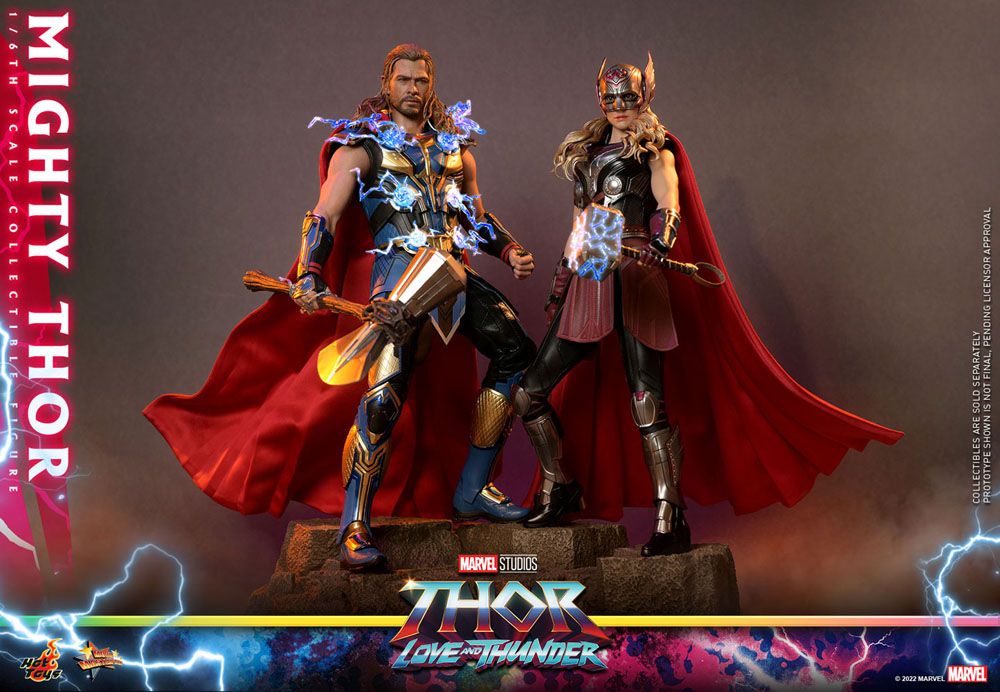Thor: Love and Thunder Mästerverk Actionfigur 1/6 Mighty Thor 29 cm Hot Toys