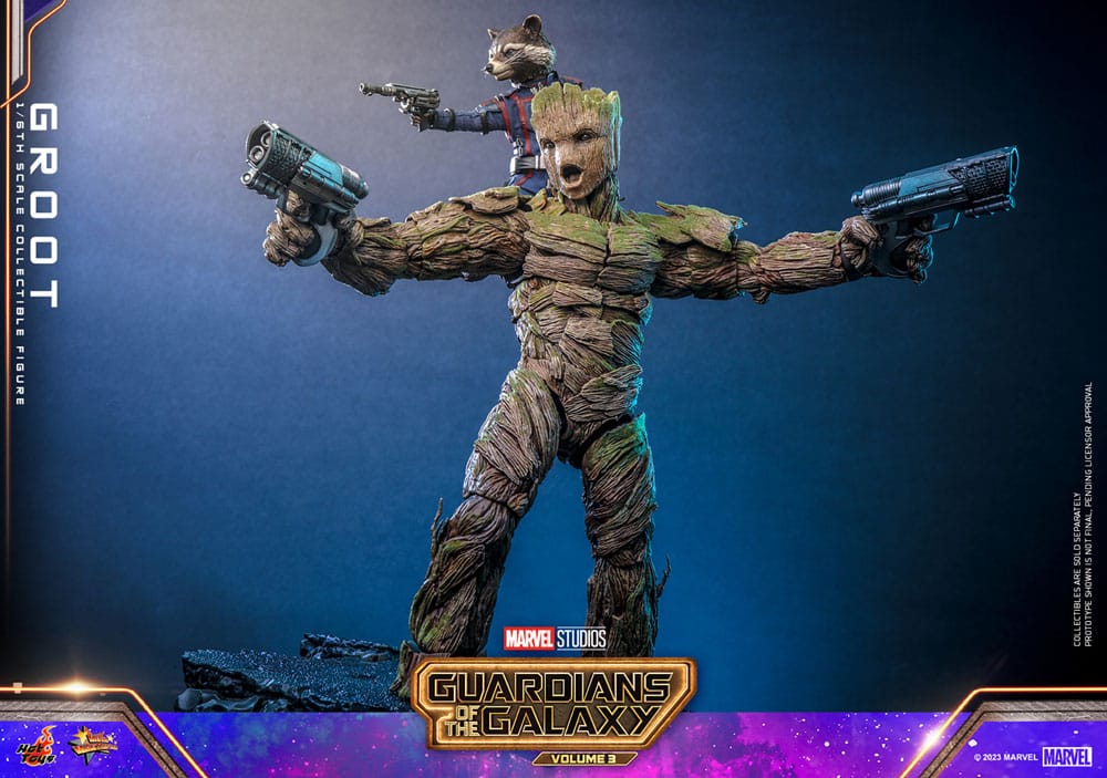 Guardians of the Galaxy Vol. 3 Movie Masterpiece Action Figur 1/6 Groot 32 cm Hot Toys