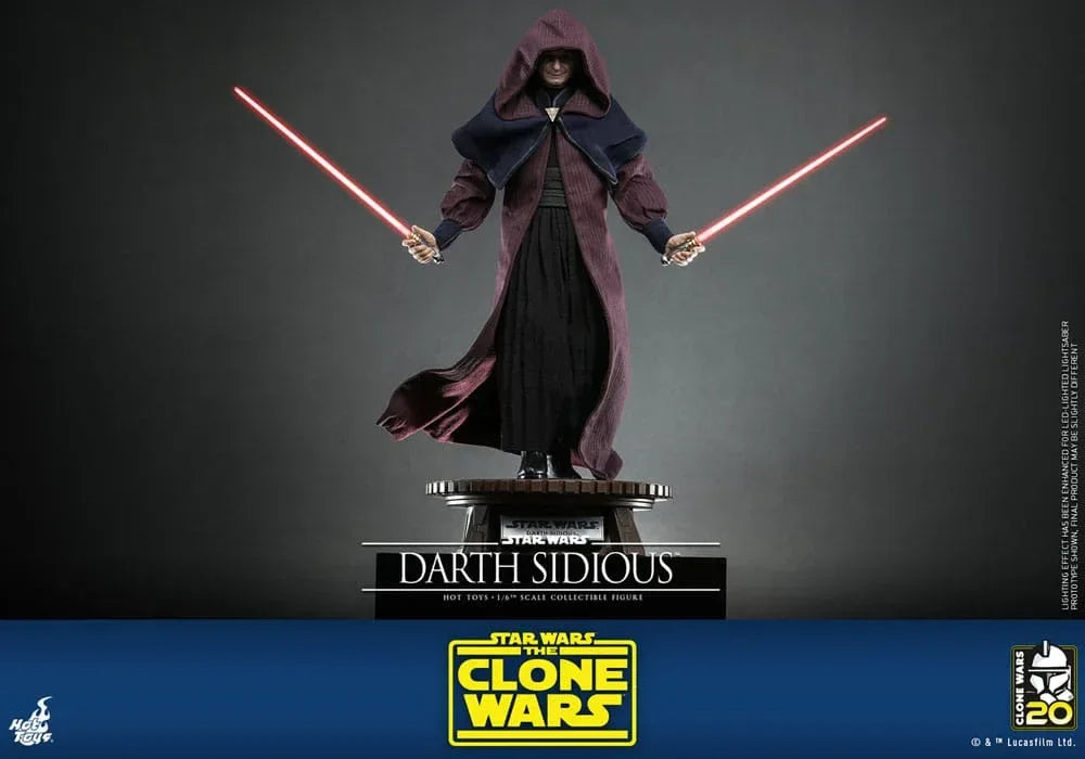 Star Wars: The Clone Wars Actionfigur 1/6 Darth Sidious 29 cm Hot Toys