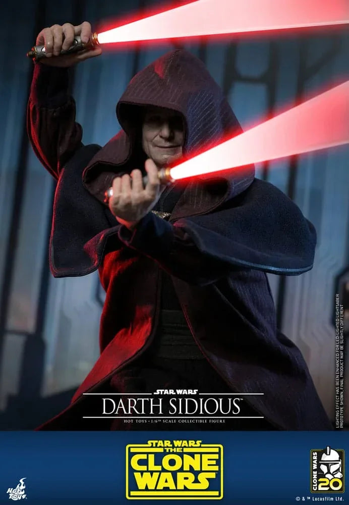 Star Wars: The Clone Wars Actionfigur 1/6 Darth Sidious 29 cm Hot Toys