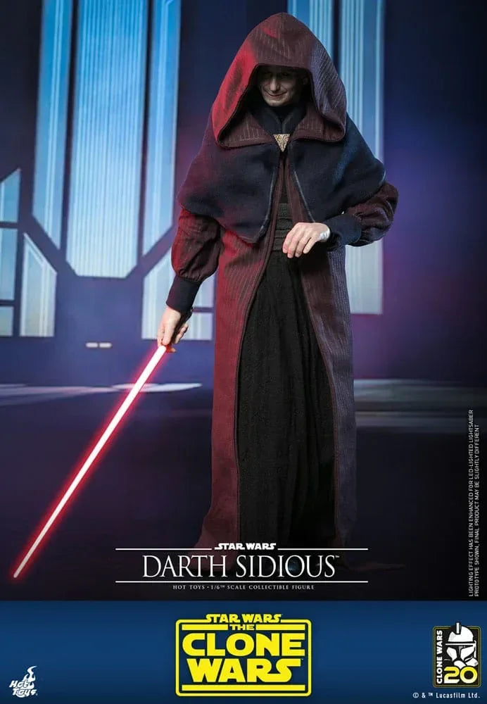 Star Wars: The Clone Wars Actionfigur 1/6 Darth Sidious 29 cm Hot Toys