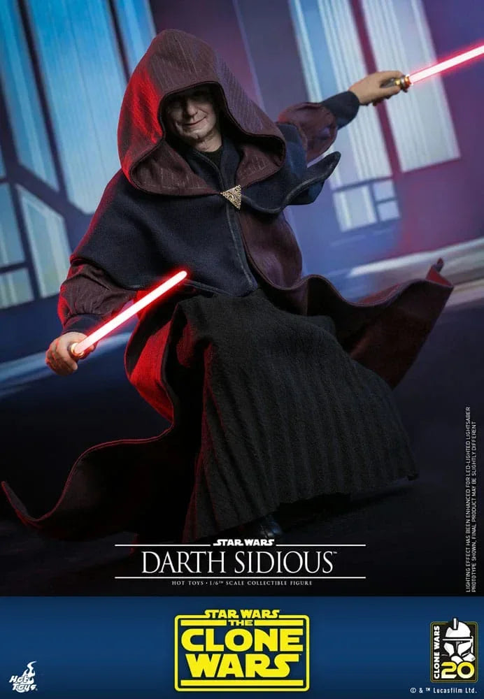 Star Wars: The Clone Wars Actionfigur 1/6 Darth Sidious 29 cm Hot Toys