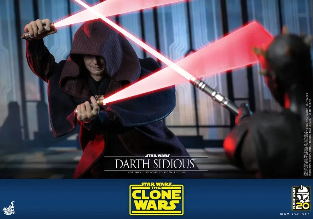 Star Wars: The Clone Wars Actionfigur 1/6 Darth Sidious 29 cm Hot Toys
