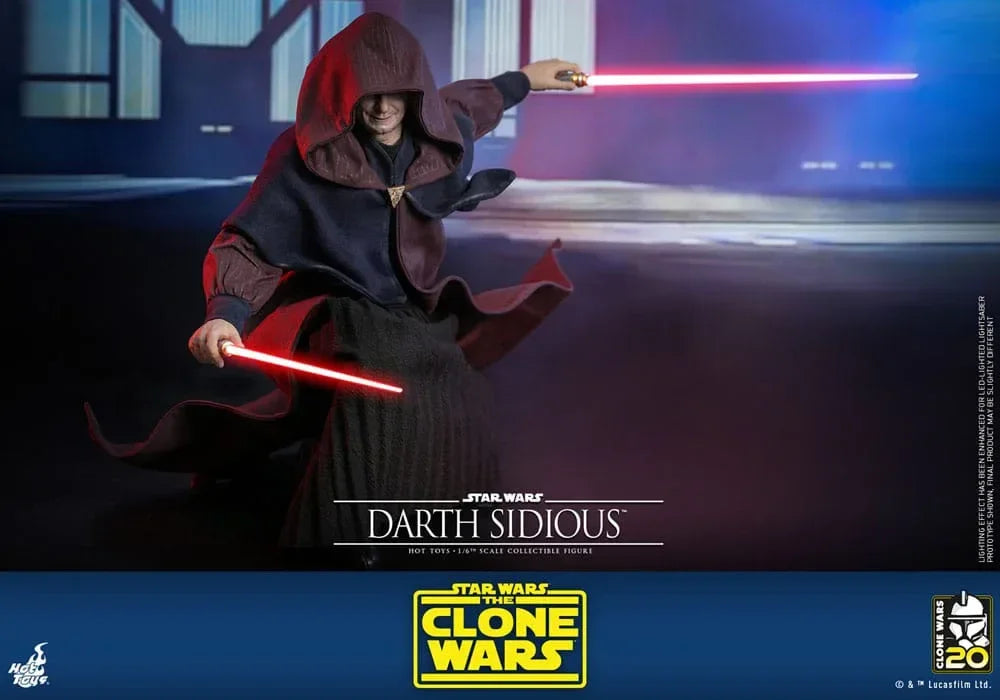 Star Wars: The Clone Wars Actionfigur 1/6 Darth Sidious 29 cm Hot Toys
