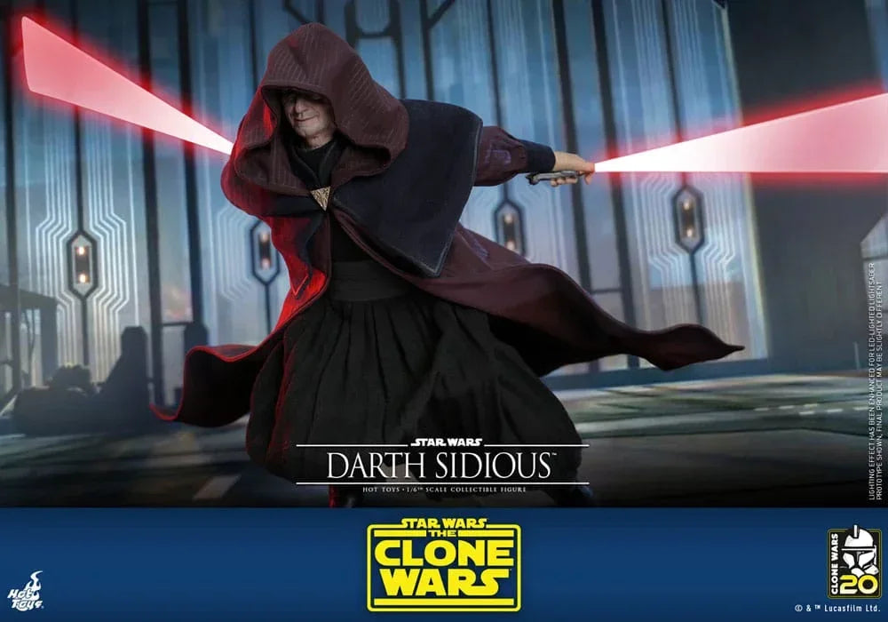 Star Wars: The Clone Wars Actionfigur 1/6 Darth Sidious 29 cm Hot Toys