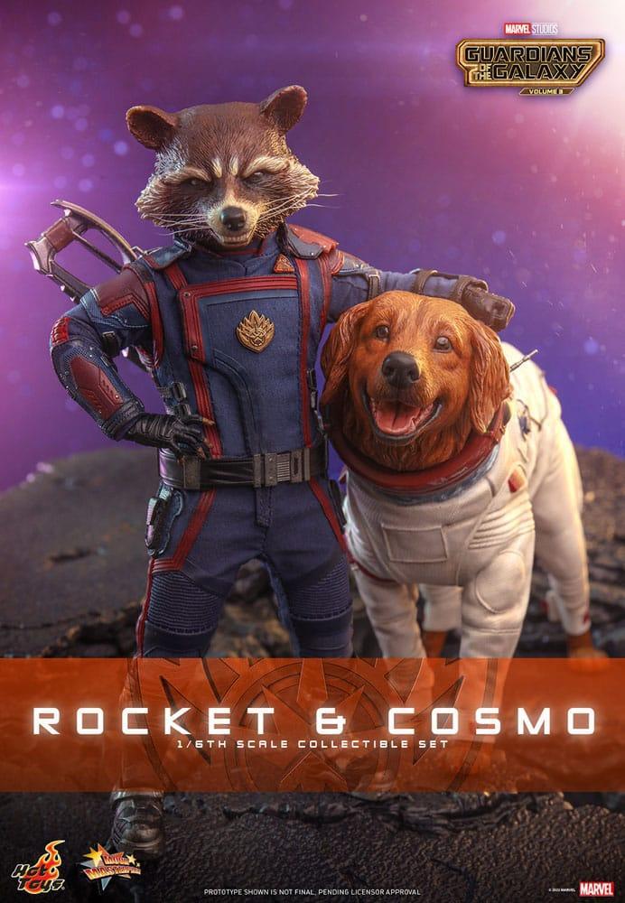 Guardians of the Galaxy Vol. 3 Movie Masterpiece Actionfigur 1/6 Rocket & Cosmo 16 cm Hot Toys