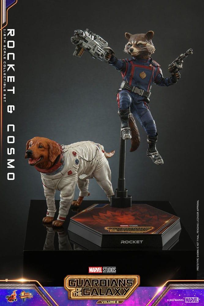Guardians of the Galaxy Vol. 3 Movie Masterpiece Actionfigur 1/6 Rocket & Cosmo 16 cm Hot Toys