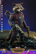 Guardians of the Galaxy Vol. 3 Movie Masterpiece Actionfigur 1/6 Rocket & Cosmo 16 cm Hot Toys