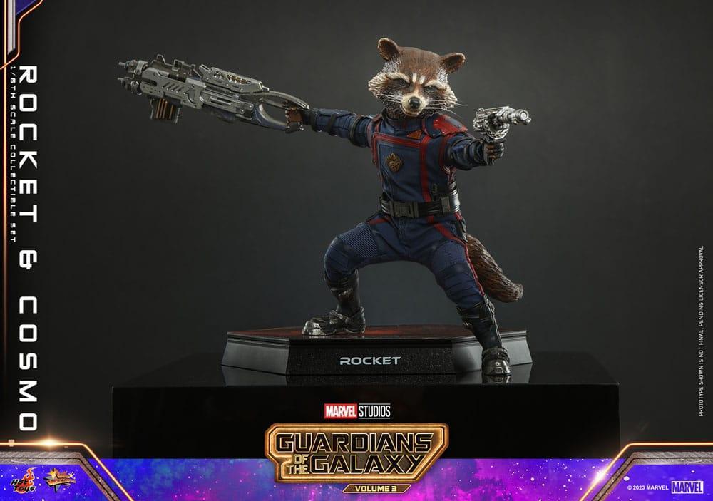 Guardians of the Galaxy Vol. 3 Movie Masterpiece Actionfigur 1/6 Rocket & Cosmo 16 cm Hot Toys