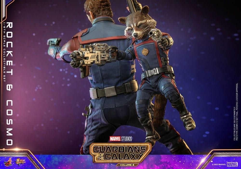 Guardians of the Galaxy Vol. 3 Movie Masterpiece Actionfigur 1/6 Rocket & Cosmo 16 cm Hot Toys
