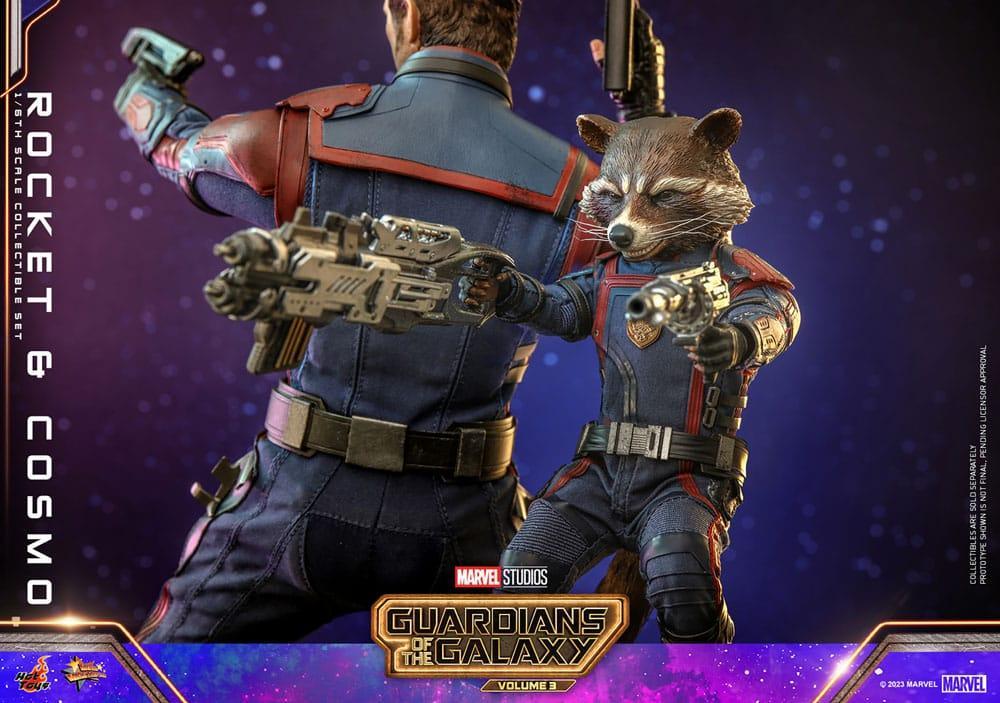 Guardians of the Galaxy Vol. 3 Movie Masterpiece Actionfigur 1/6 Rocket & Cosmo 16 cm Hot Toys