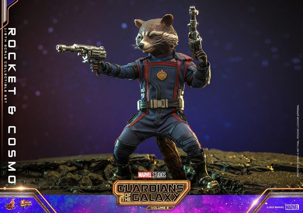 Guardians of the Galaxy Vol. 3 Movie Masterpiece Actionfigur 1/6 Rocket & Cosmo 16 cm Hot Toys