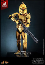 Star Wars Actionfigur 1/6 Clone Trooper (Guld Chrome Version) Hot Toys