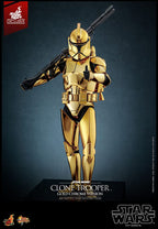 Star Wars Actionfigur 1/6 Clone Trooper (Guld Chrome Version) Hot Toys