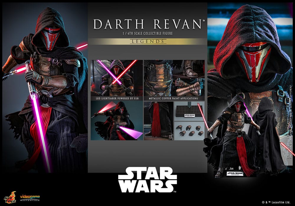 Star Wars Legends Videogame Masterpiece Action Figur 1/6 Darth Revan 31 cm Hot Toys