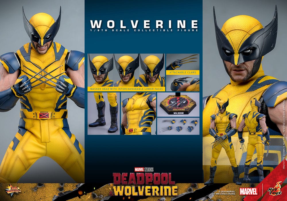 Deadpool & Wolverine Movie Masterpiece Action Figur 1/6 Wolverine 31 cm Hot Toys