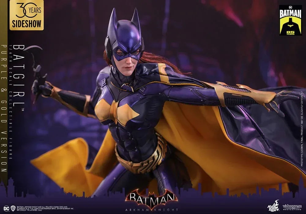 Batman Arkham Knight Videogame Masterpiece Action Figure 1/6 Batgirl (Lila och Guld Version) Hot Toys