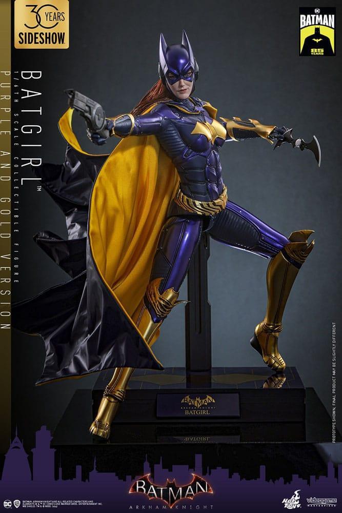 Batman Arkham Knight Videogame Masterpiece Action Figure 1/6 Batgirl (Lila och Guld Version) Hot Toys
