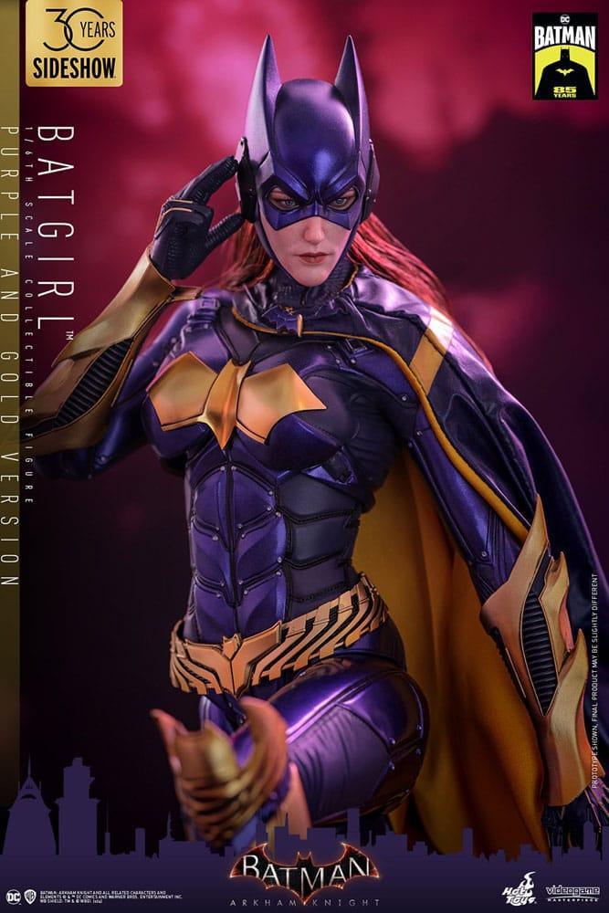 Batman Arkham Knight Videogame Masterpiece Action Figure 1/6 Batgirl (Lila och Guld Version) Hot Toys