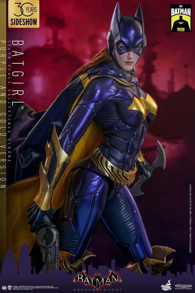 Batman Arkham Knight Videogame Masterpiece Action Figure 1/6 Batgirl (Lila och Guld Version) Hot Toys