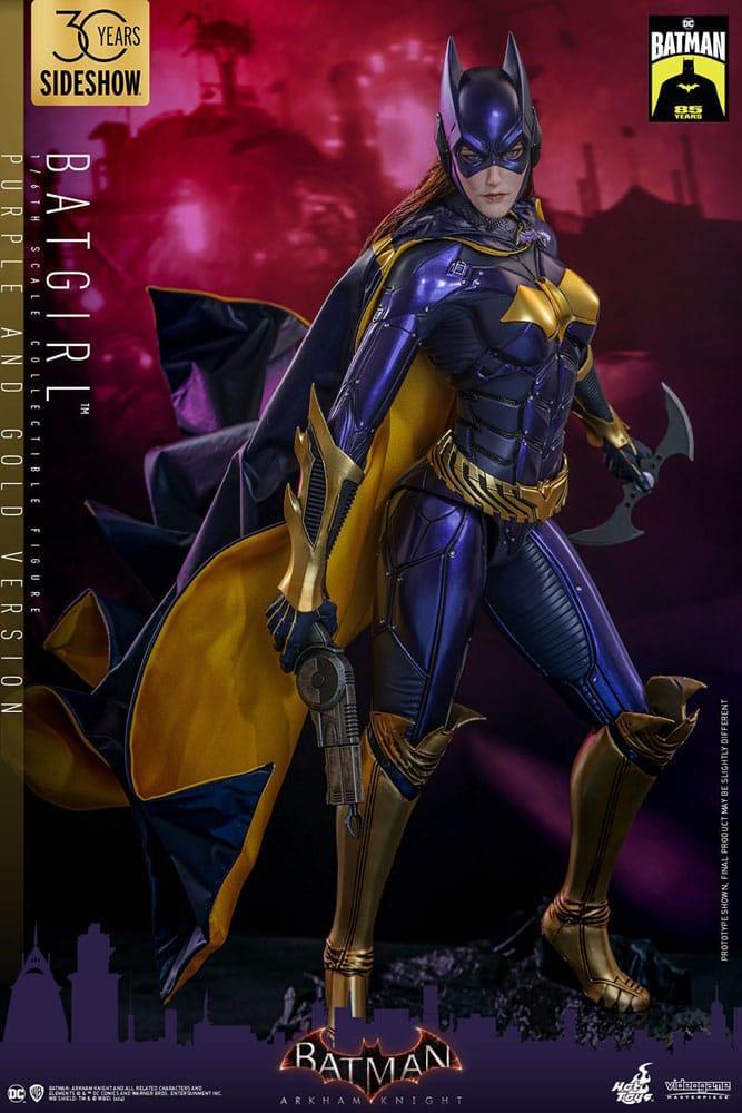 Batman Arkham Knight Videogame Masterpiece Action Figure 1/6 Batgirl (Lila och Guld Version) Hot Toys