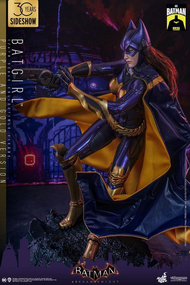 Batman Arkham Knight Videogame Masterpiece Action Figure 1/6 Batgirl (Lila och Guld Version) Hot Toys