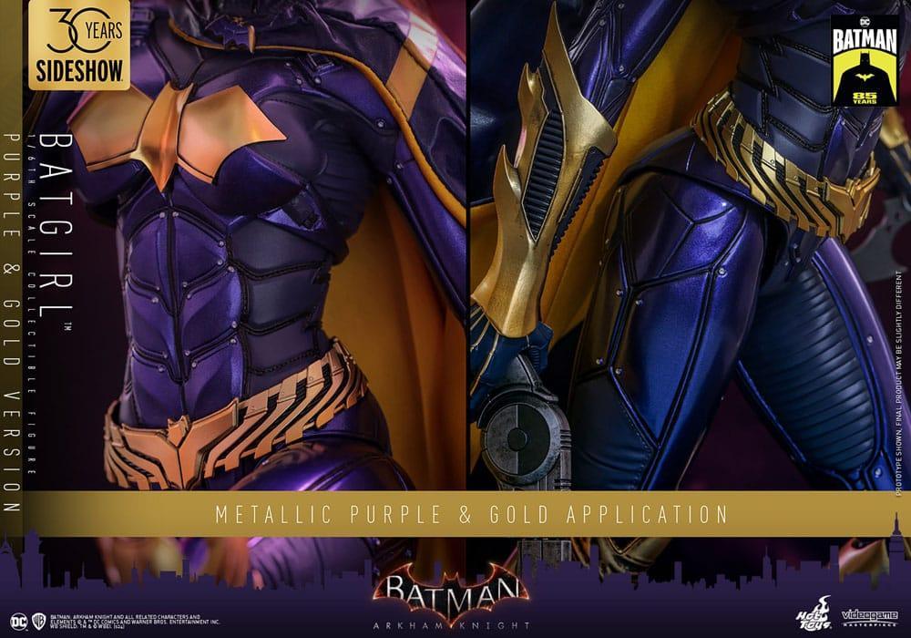 Batman Arkham Knight Videogame Masterpiece Action Figure 1/6 Batgirl (Lila och Guld Version) Hot Toys