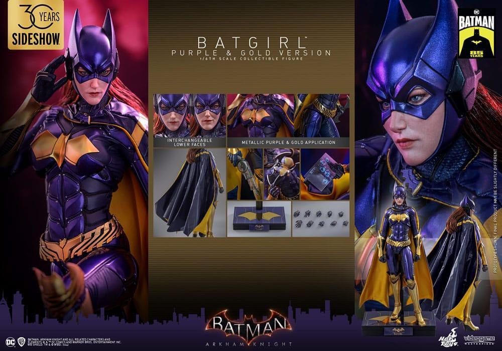 Batman Arkham Knight Videogame Masterpiece Action Figure 1/6 Batgirl (Lila och Guld Version) Hot Toys
