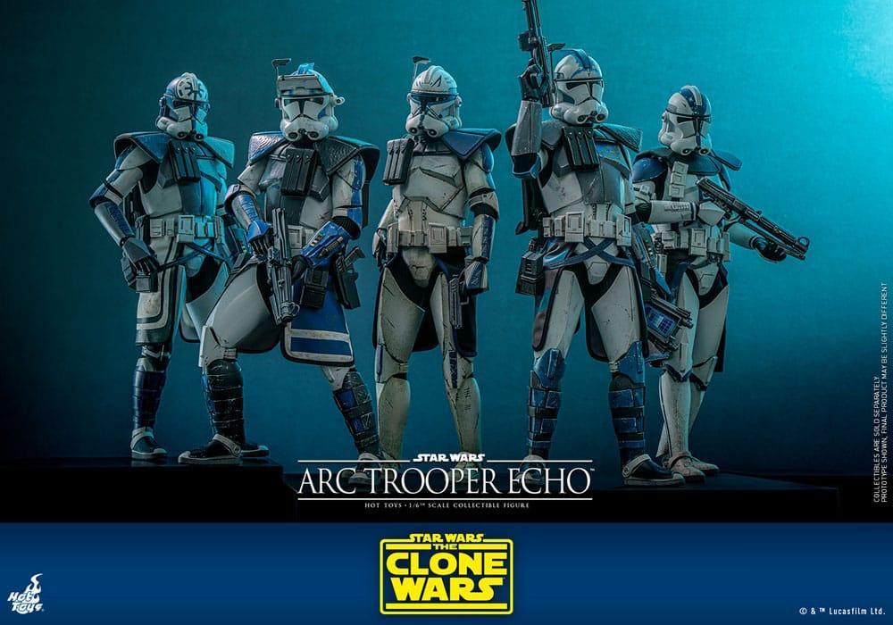 Star Wars: The Clone Wars Action Figur 1/6 Arc Trooper Echo 30 cm Hot Toys