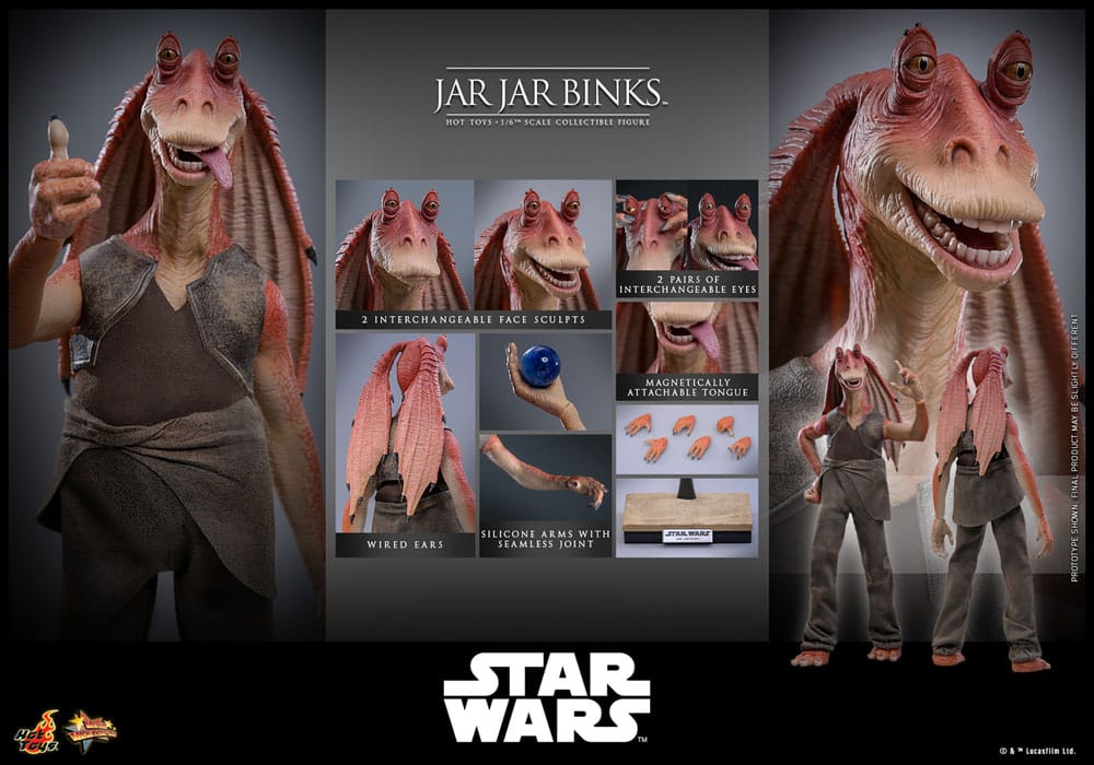 Star Wars Action Figur 1/6 Jar Jar Binks 33 cm Hot Toys