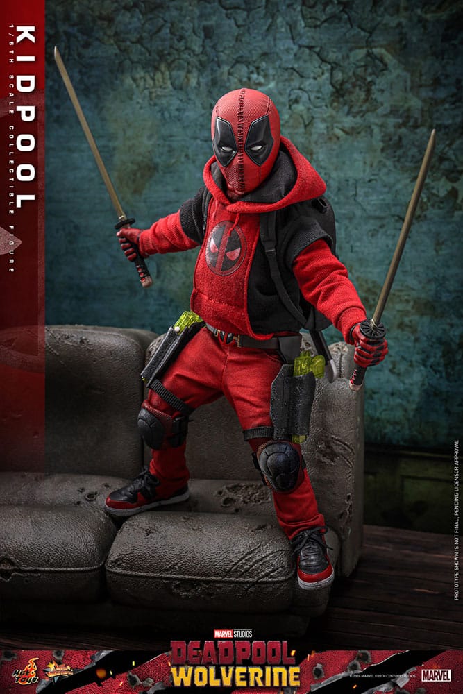 Deadpool & Wolverine Movie Masterpiece Action Figur 1/6 Kidpool 22 cm Hot Toys