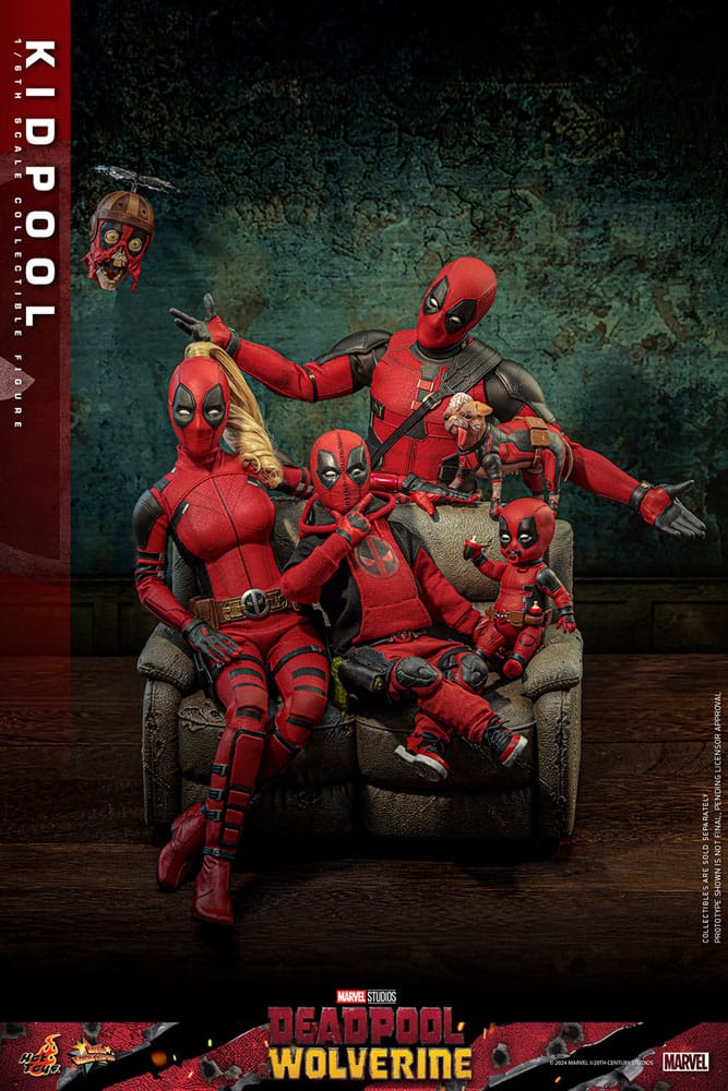 Deadpool & Wolverine Movie Masterpiece Action Figur 1/6 Kidpool 22 cm Hot Toys