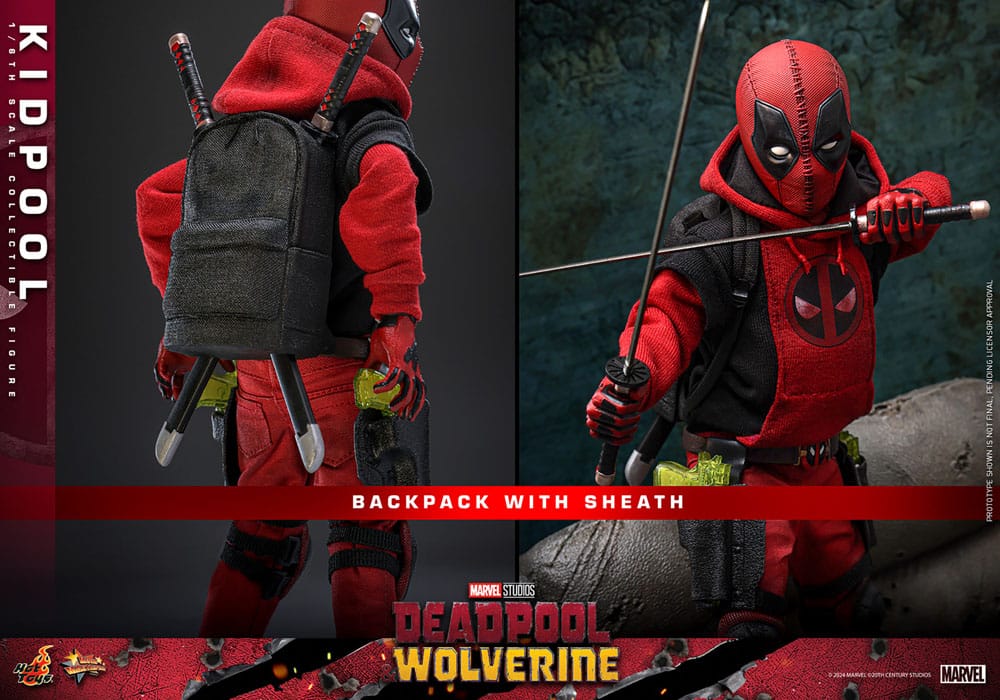 Deadpool & Wolverine Movie Masterpiece Action Figur 1/6 Kidpool 22 cm Hot Toys
