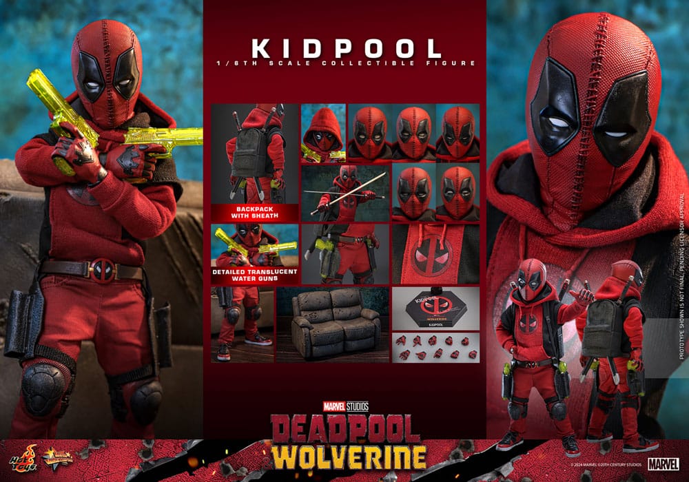 Deadpool & Wolverine Movie Masterpiece Action Figur 1/6 Kidpool 22 cm Hot Toys