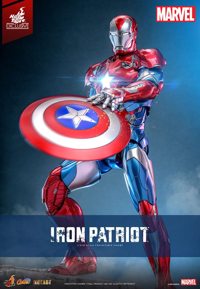 Marvel Diecast Iron Patriot Actionfigur 1/6 Hot Toys Hot Toys