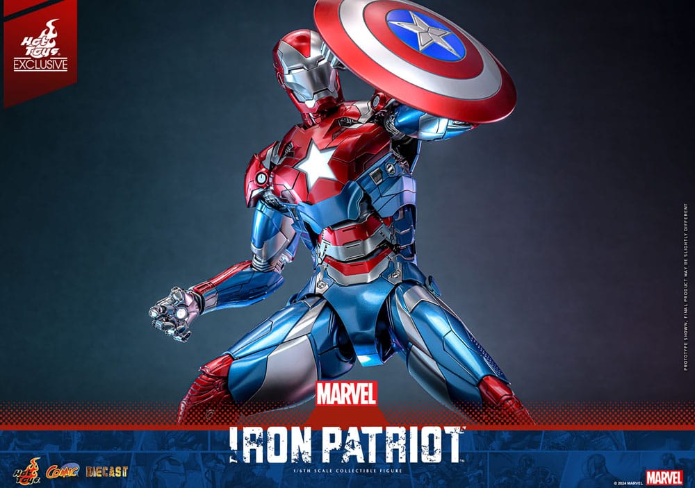 Marvel Diecast Iron Patriot Actionfigur 1/6 Hot Toys Hot Toys