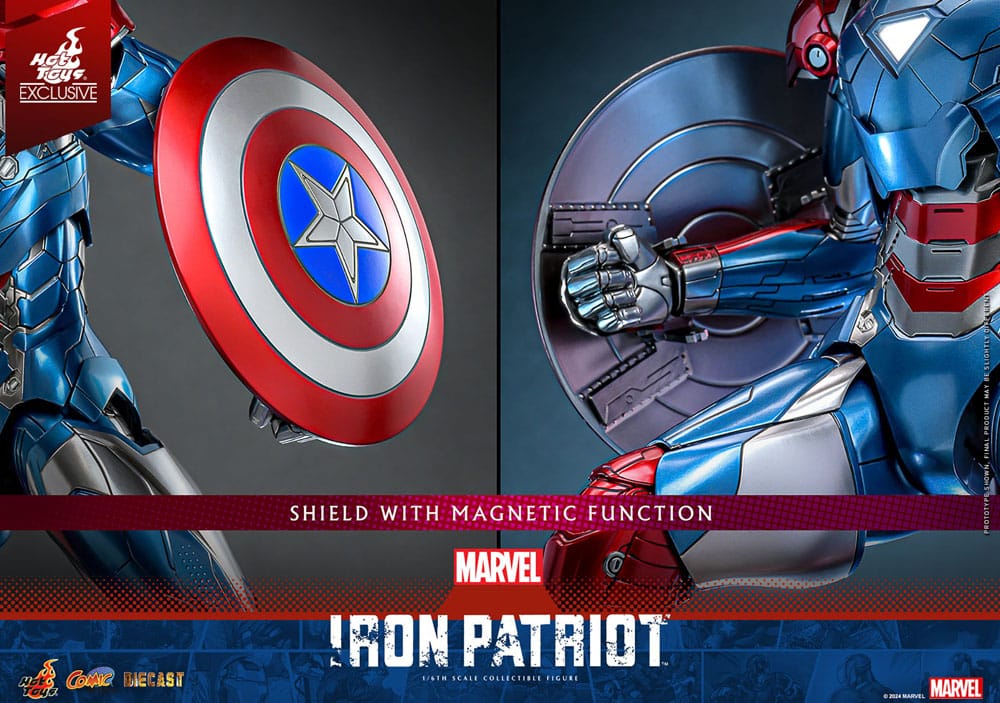 Marvel Diecast Iron Patriot Actionfigur 1/6 Hot Toys Hot Toys