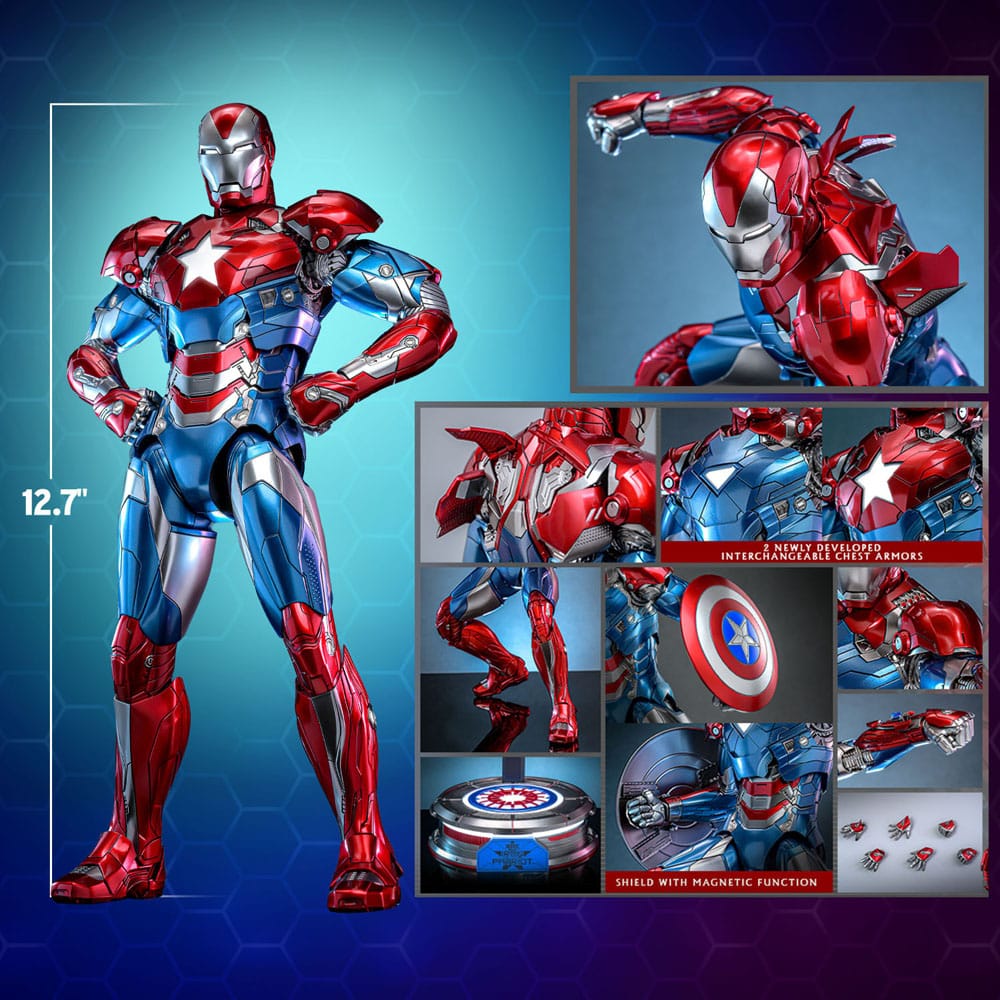 Marvel Diecast Iron Patriot Actionfigur 1/6 Hot Toys Hot Toys