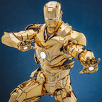 Iron Man Movie Masterpiece Diecast Action Figur 1/6 Mark III (Guldversion) Hot Toys