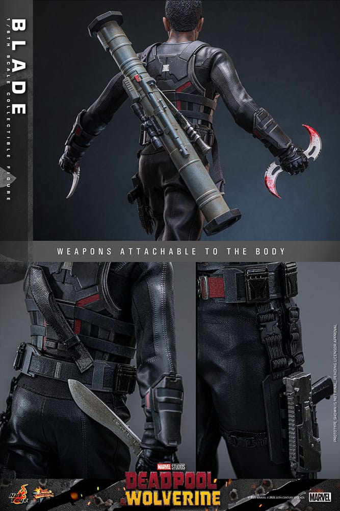 Deadpool & Wolverine Movie Masterpiece Action Figur 1/6 Blade 30 cm Hot Toys