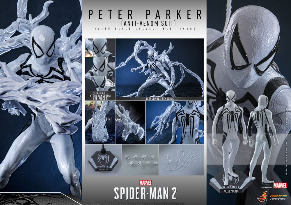 Spider-Man 2 Video Game Masterpiece Action Figur 1/6 Peter Parker (Anti-Venom Suit) 30 cm Hot Toys