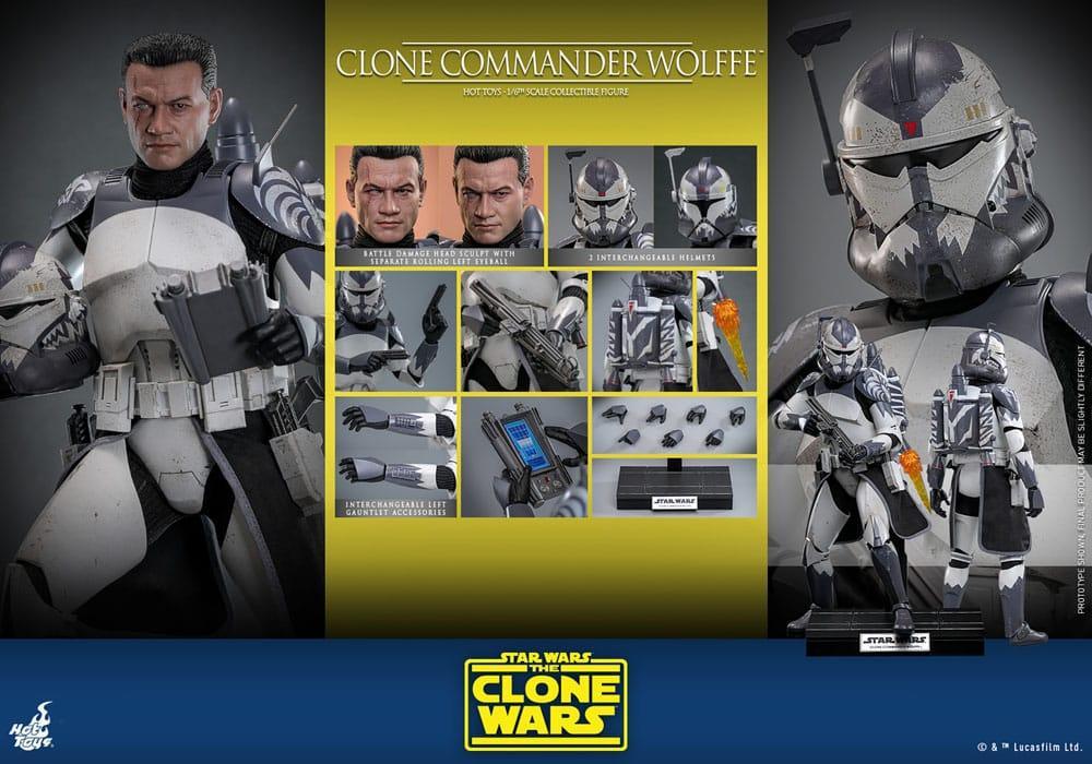 Star Wars: The Clone Wars Action Figur 1/6 Clone Commander Wolffe 30 cm Hot Toys