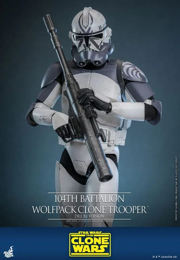 Star Wars The Clone Wars Action Figur 1/6 104th Battalion Wolfpack Clone Trooper Deluxe Version 30 cm Hot Toys