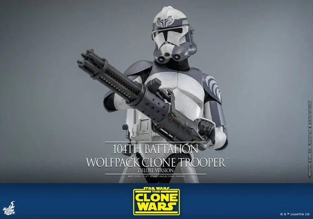 Star Wars The Clone Wars Action Figur 1/6 104th Battalion Wolfpack Clone Trooper Deluxe Version 30 cm Hot Toys