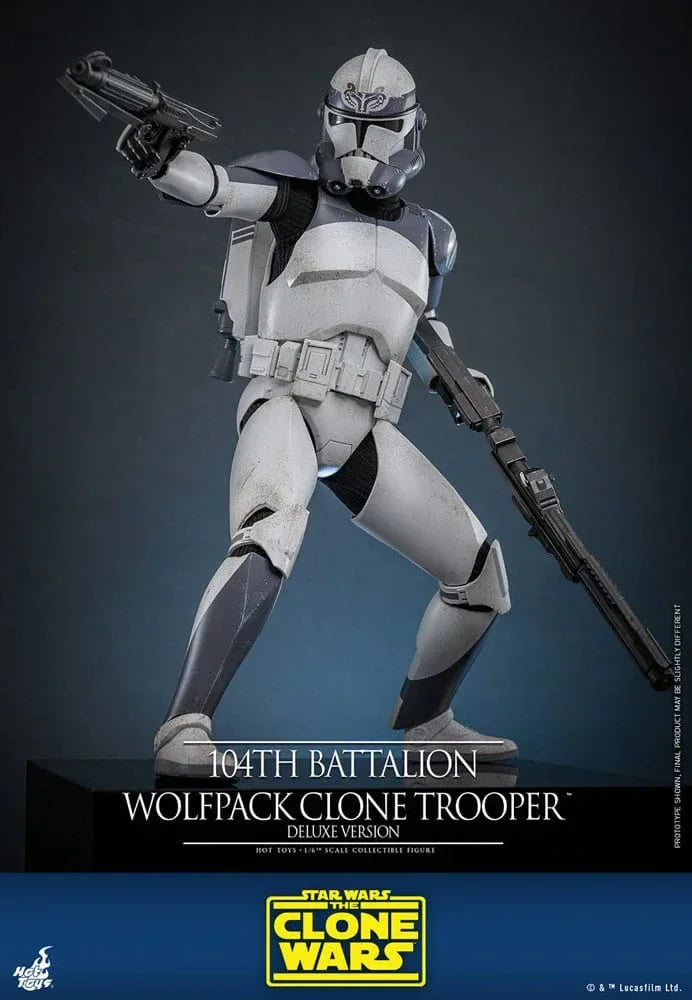 Star Wars The Clone Wars Action Figur 1/6 104th Battalion Wolfpack Clone Trooper Deluxe Version 30 cm Hot Toys